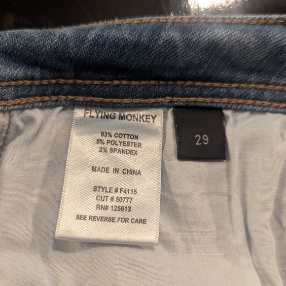 Flying Monkey Jeans size 29 ankle distressed - Picture 7 of 7